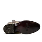 Tanner Python Boots - Cappuccino - Roper Toe (PN240)