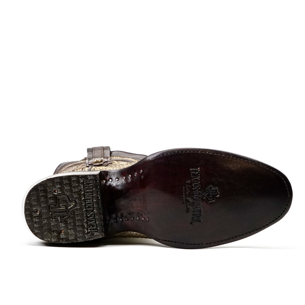 Tanner Python Boots - Cappuccino - Roper Toe (PN240)