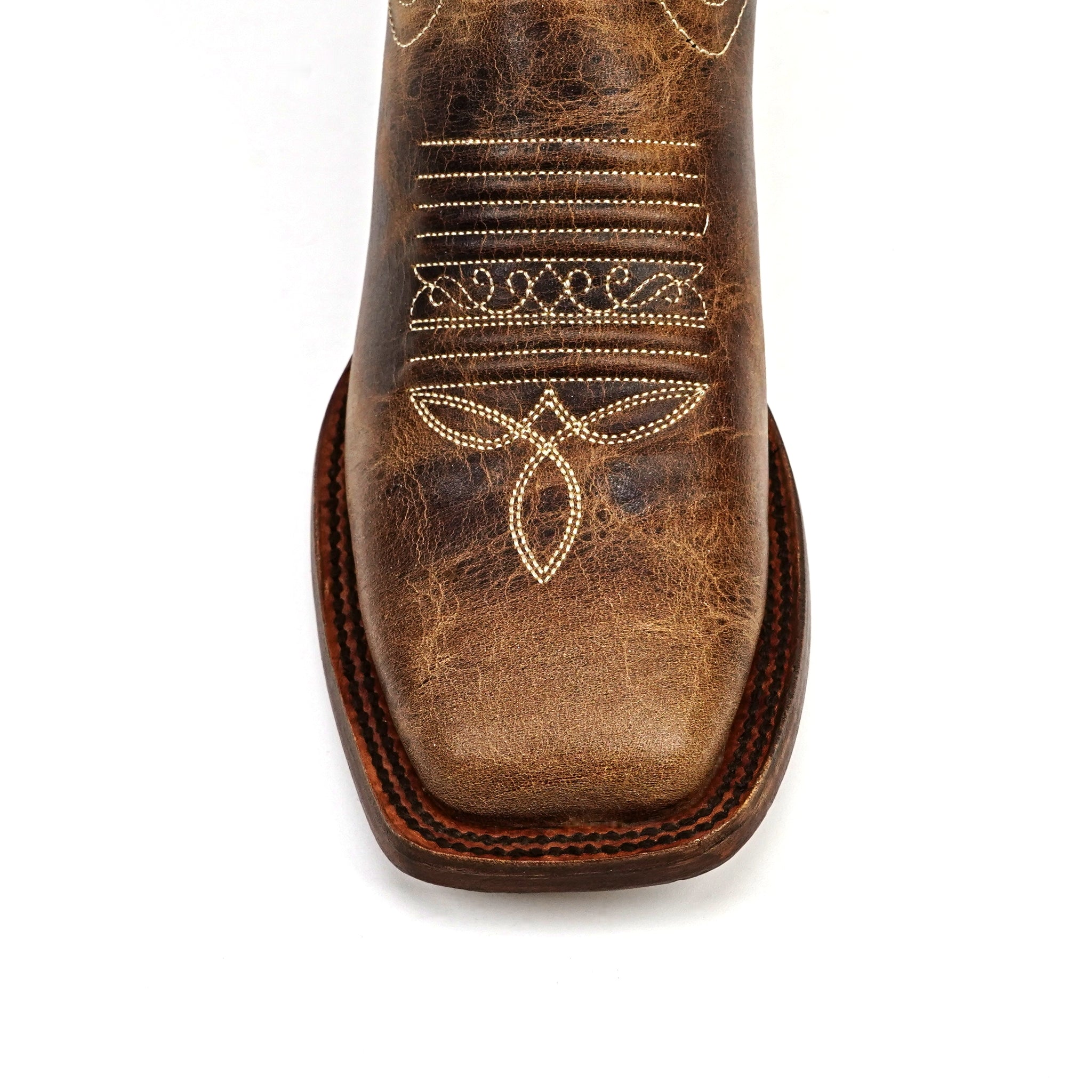 Highland Tobacco Cowgirl Boots - Tall Shaft - Rodeo Toe (E870)