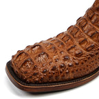 James Alligator Head Boots - Antique - Square Toe (AP50)