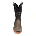 Rhodes Caiman Belly Boots - Gray - Square Toe (LM10)