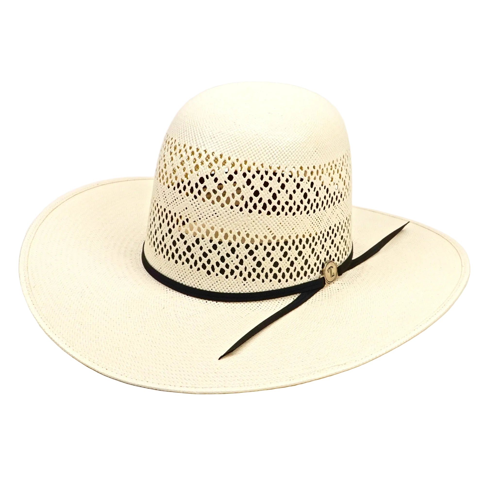 TC Hats - 30X Straw Open Crown Hat - Ivory 2 Randas