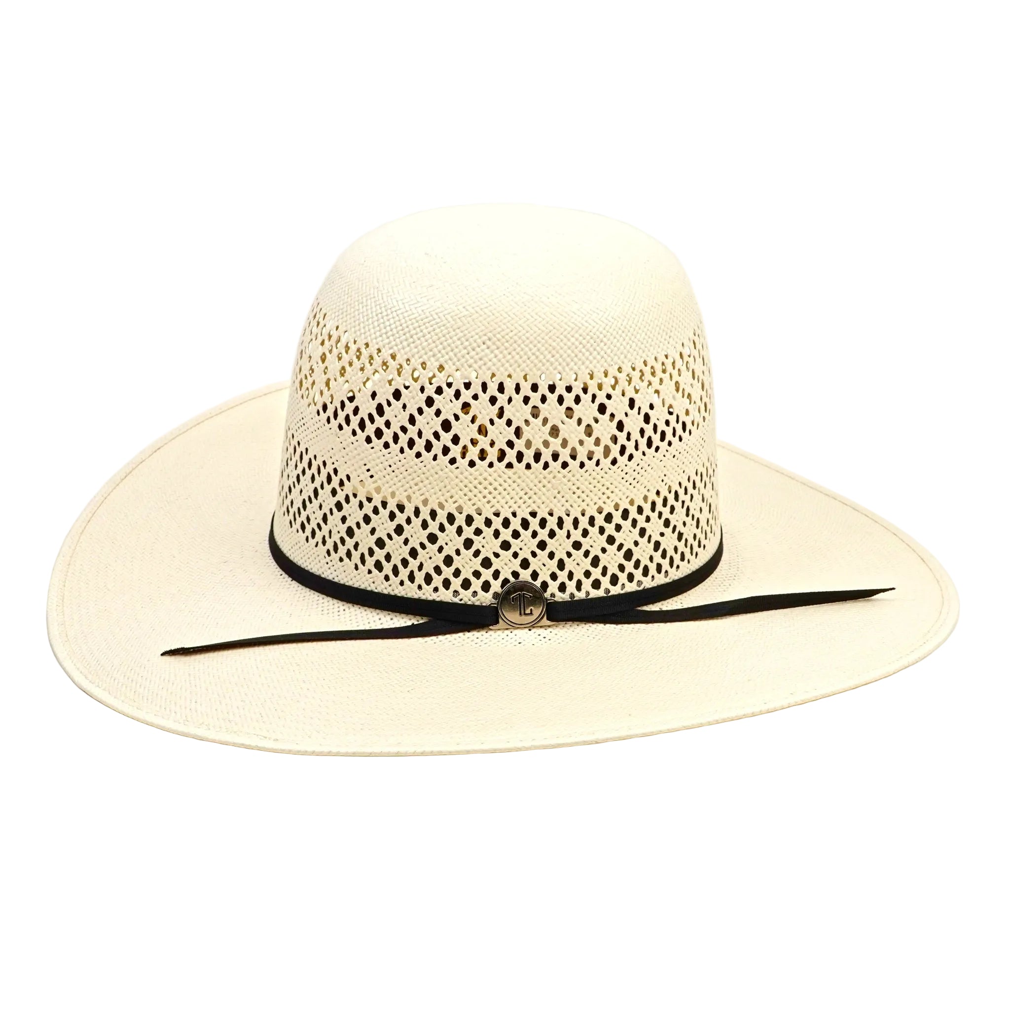 TC Hats - 30X Straw Open Crown Hat - Ivory 2 Randas