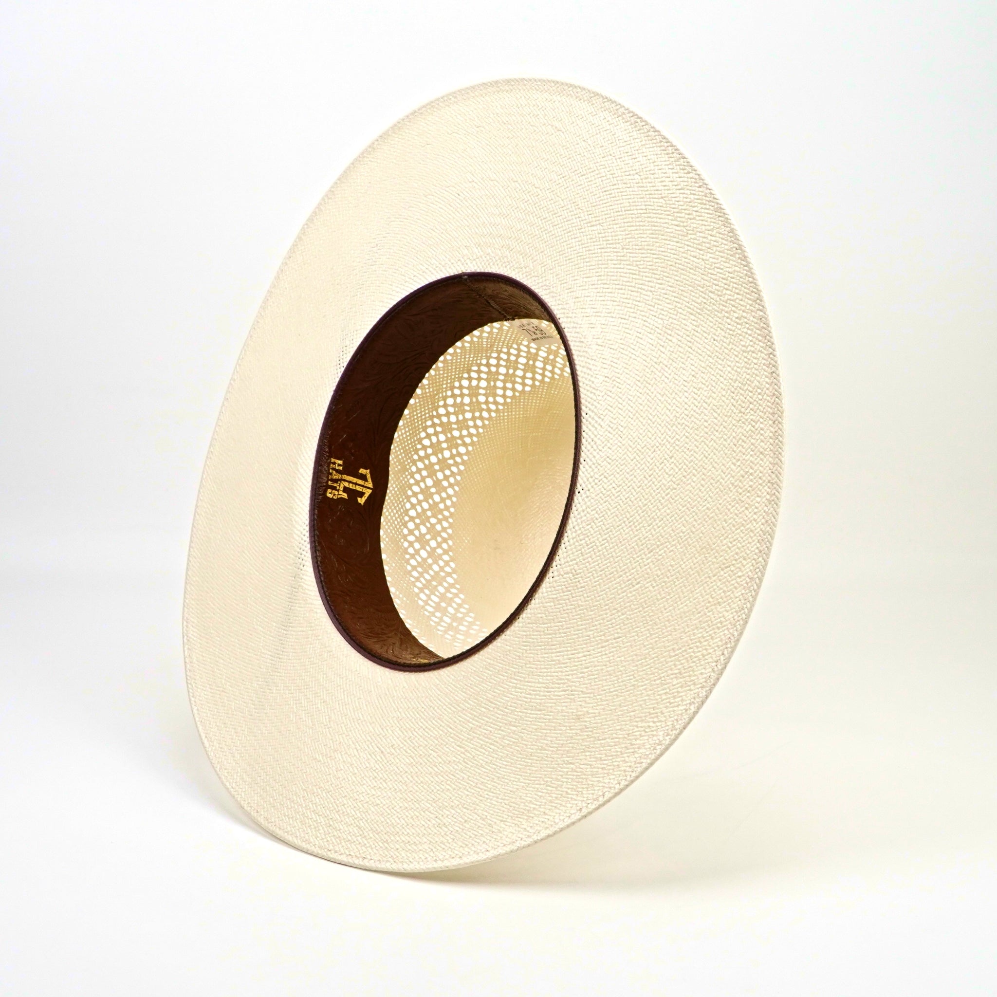 TC Hats - 30X Straw Open Crown Hat - Ivory 2 Randas