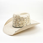 Sombrero de vaquero de paja TC Hats - 30X Minnick - Hexagonal