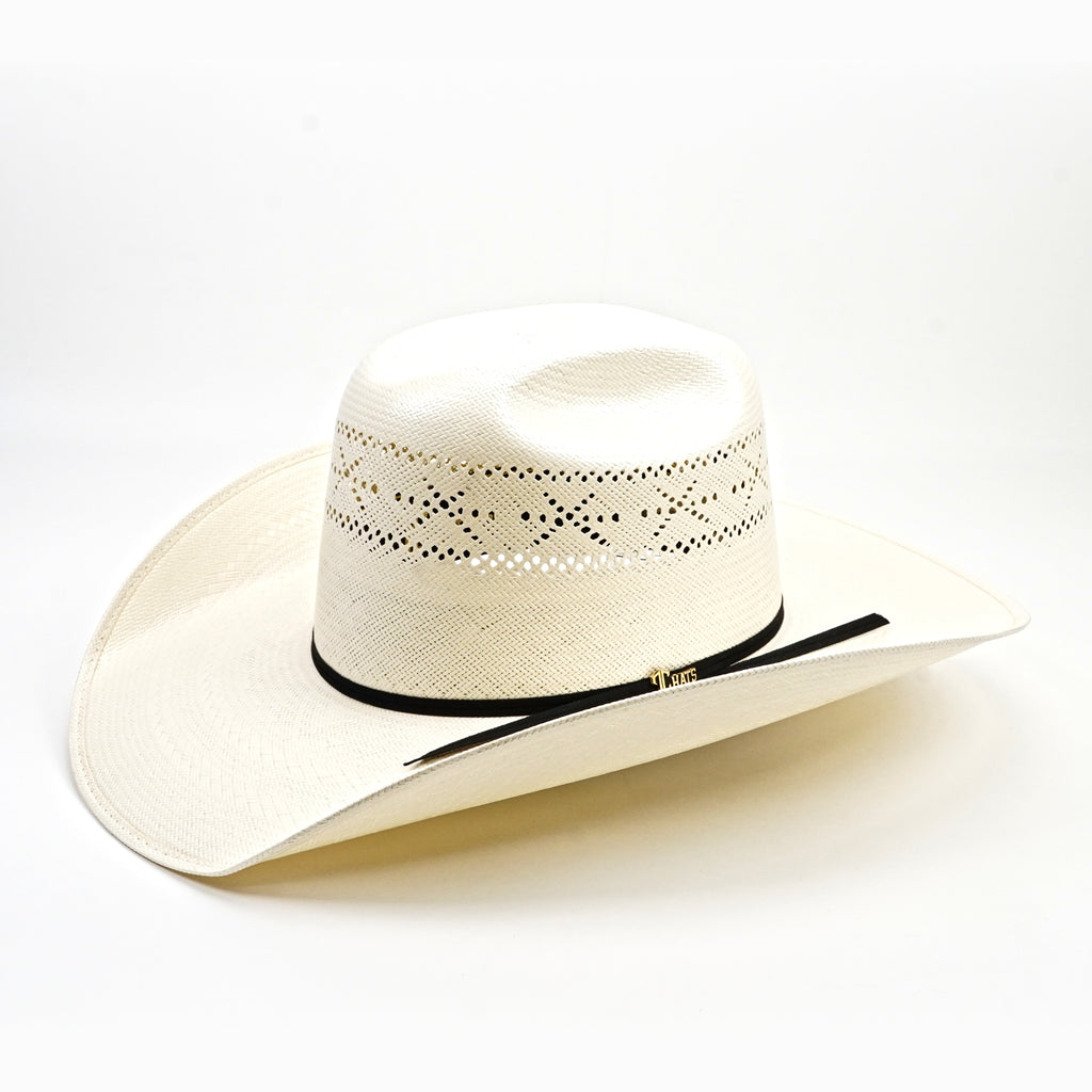 TC Hats - Sombrero Vaquero de Paja Minnick 100X - Ventilado con Estrella