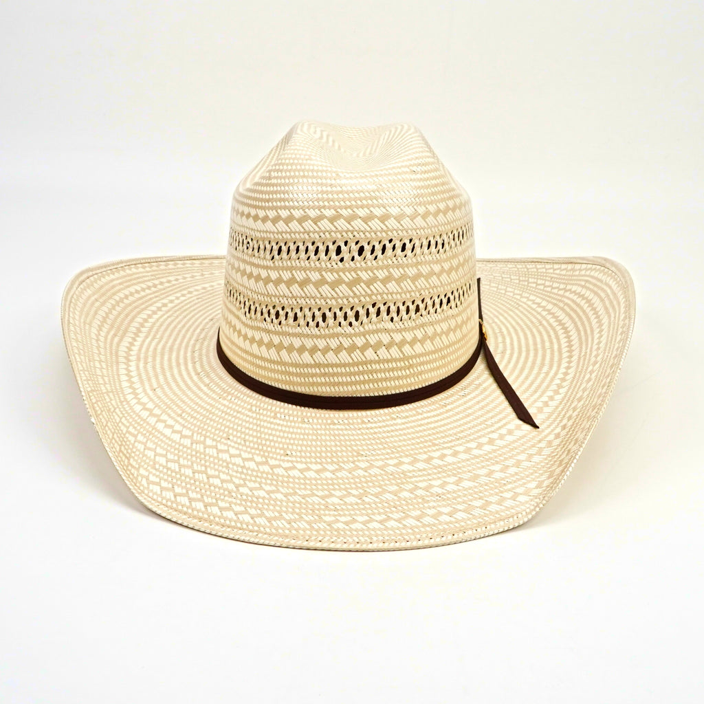 TC Hats - 100x Straw Cowboy Hat - Minnick Two-Tone Double Vented