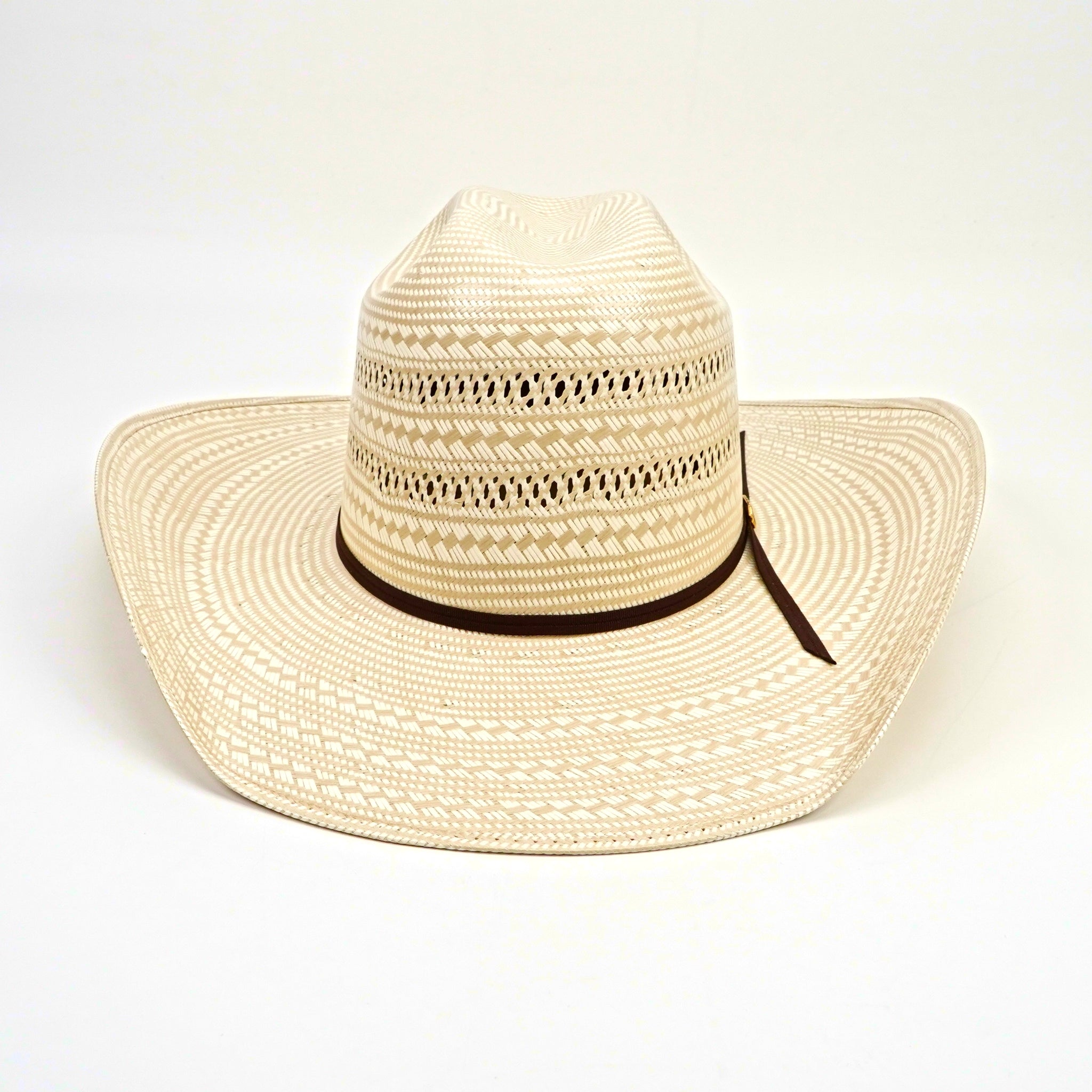 TC Hats - 100x Straw Cowboy Hat - Minnick Two-Tone Double Vented