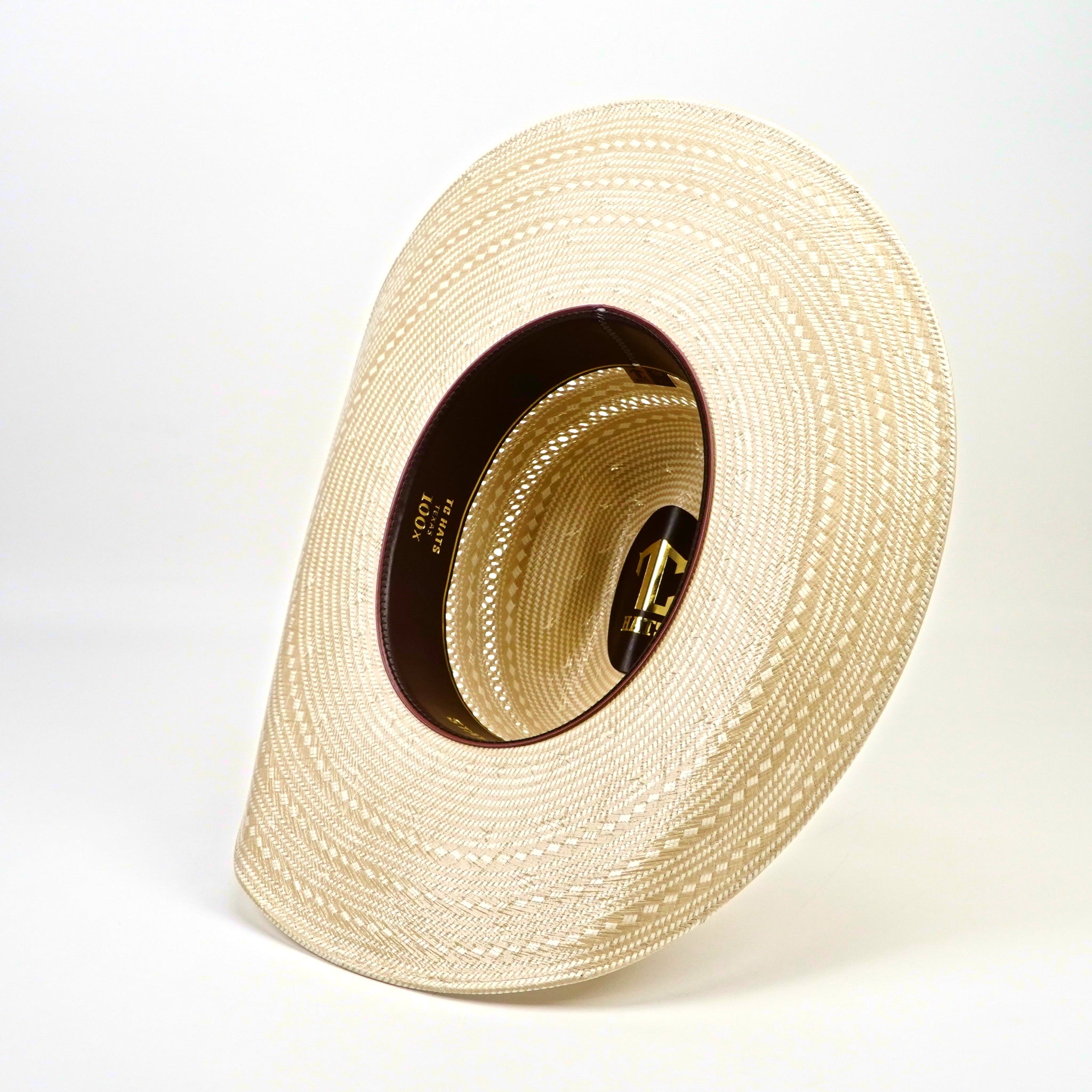 TC Hats - 100x Straw Cowboy Hat - Minnick Two-Tone Double Vented