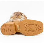 Kids Cowboy Boots - Brown - Square Toe (TCK018)