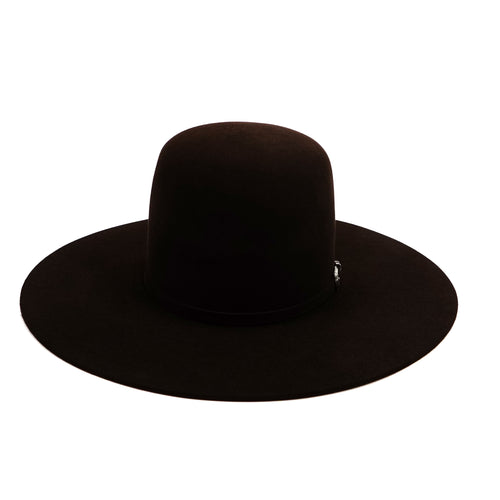 10X Felt TC HATS Open Crown Brown