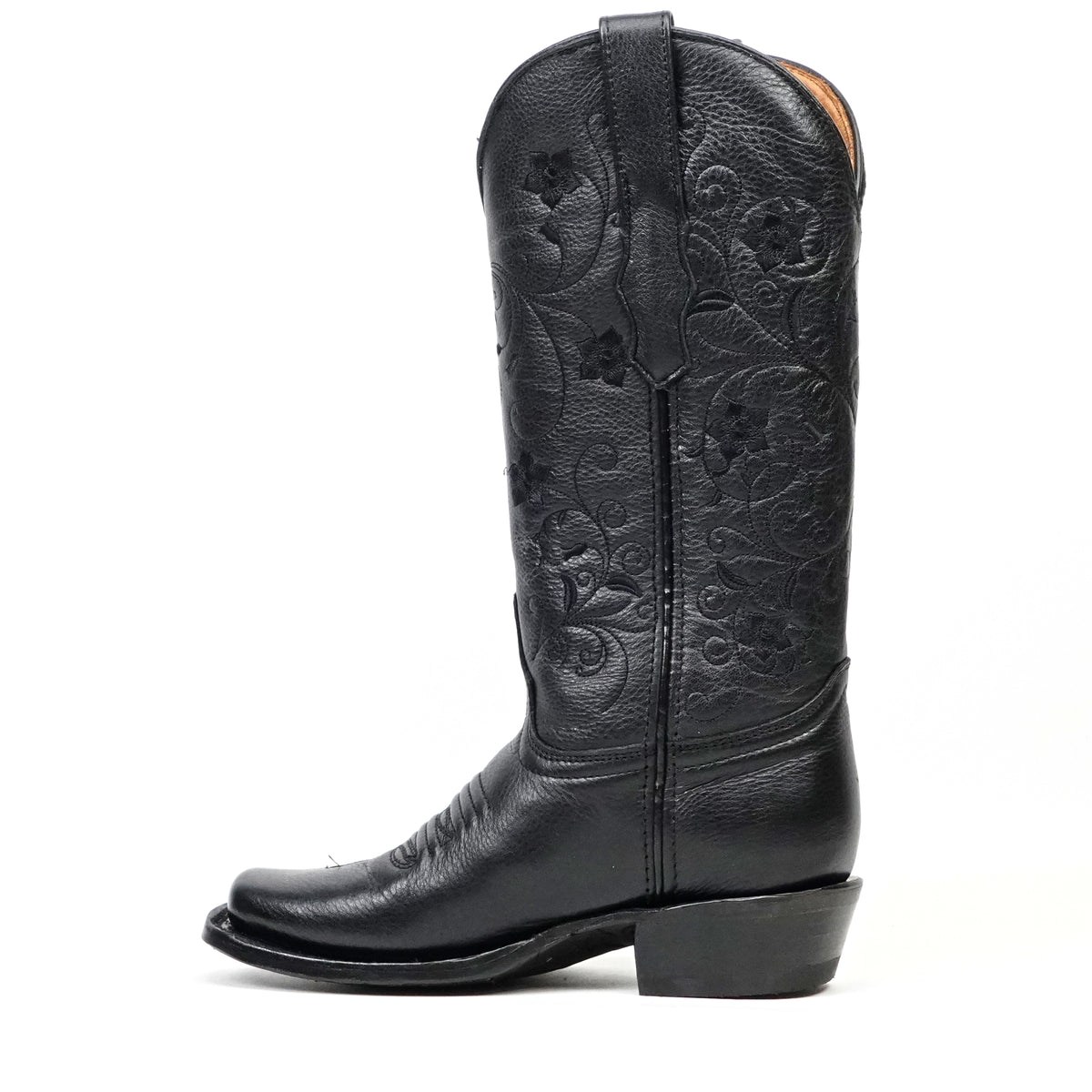 Botas Grizzly Black de caña corta - Punta cuadrada estrecha (E862)