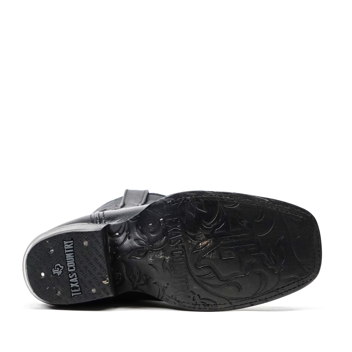 Botas Grizzly Black de caña corta - Punta cuadrada estrecha (E862)