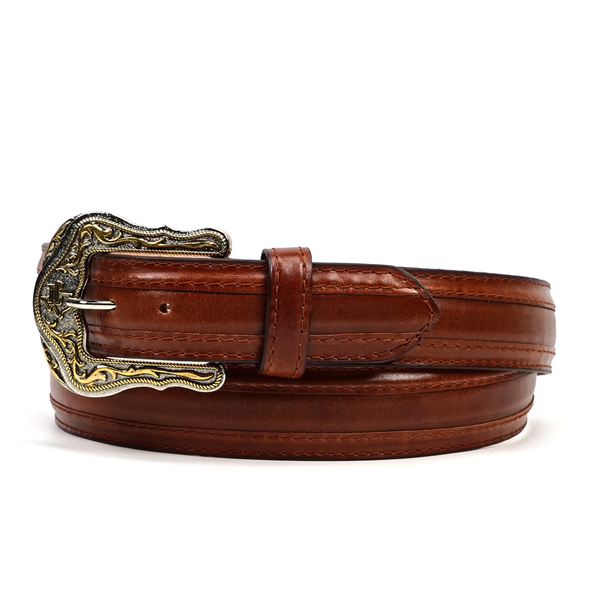 Cinturón de piel de vaca - Coñac (C-V4601)