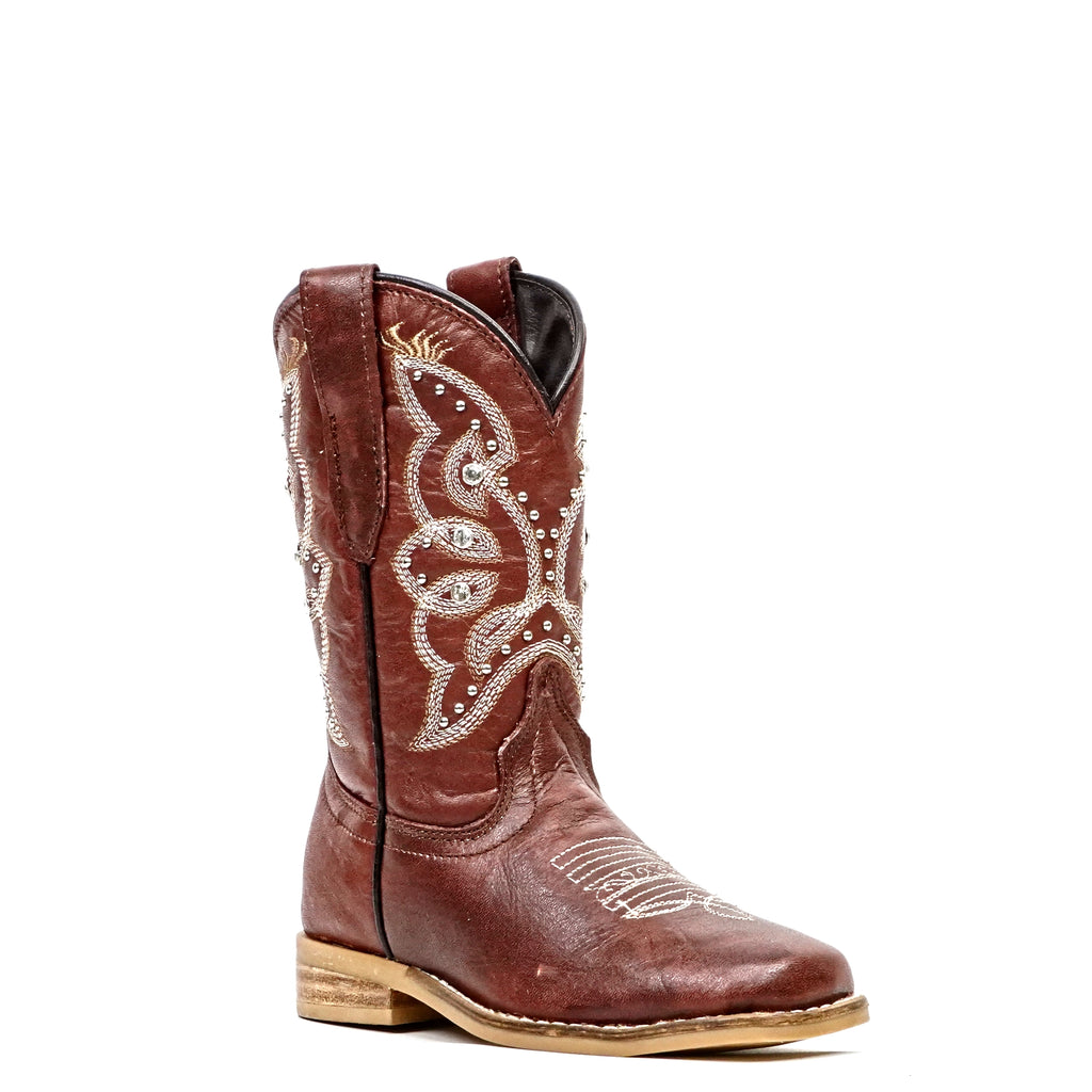 Blake Cognac - Punta Cuadrada - Botas para Niños