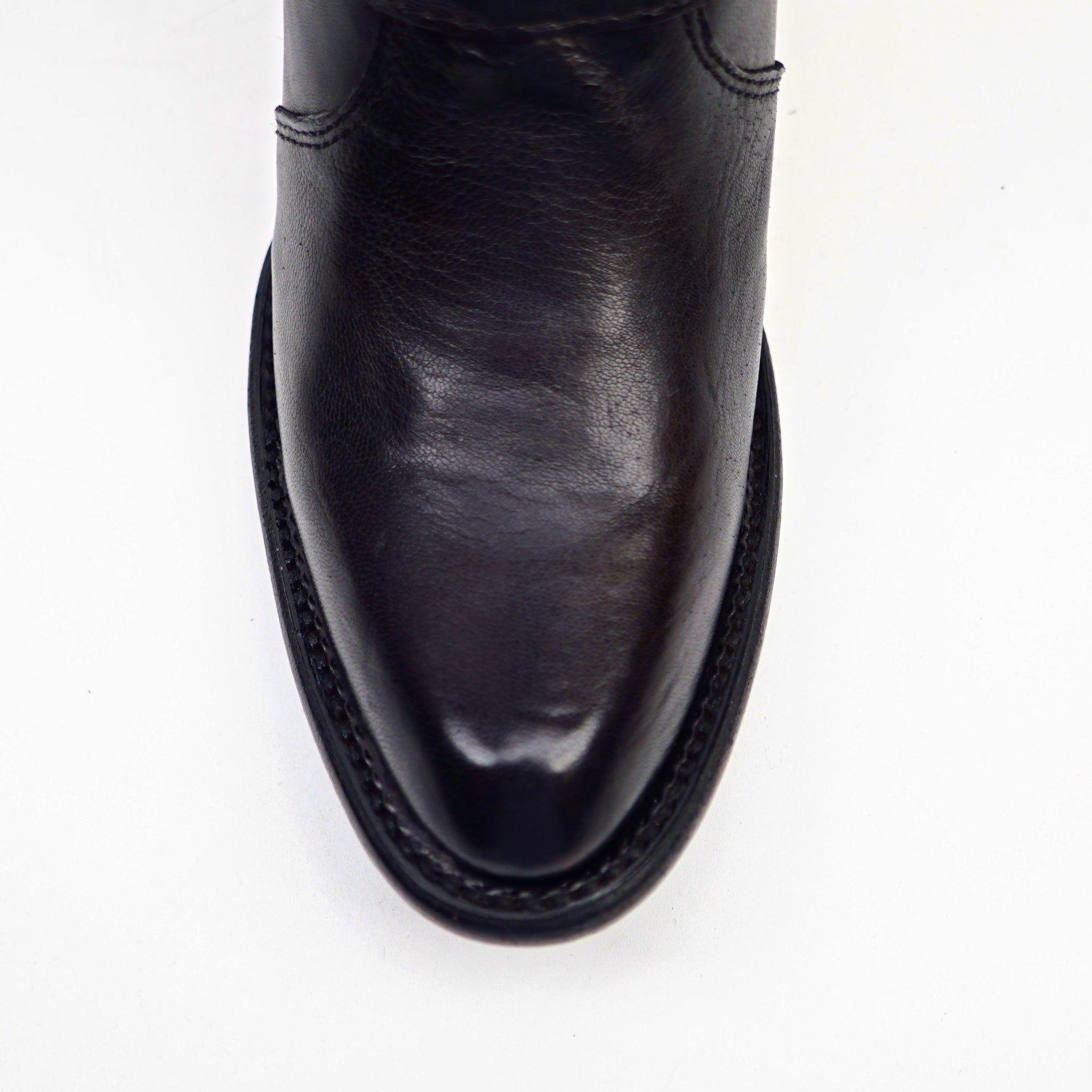 Denali Black - Tall Shaft - Round Toe