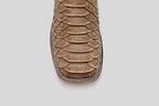 Jumbo Python Cappuccino - Embossed Leather - Square Toe (E682-26)