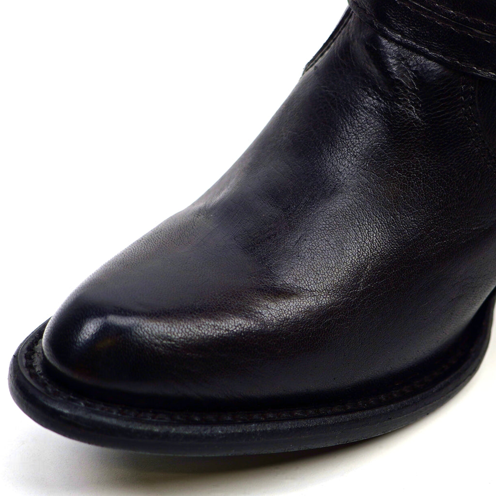 Denali Black - Tall Shaft - Round Toe