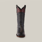 Exotic American Alligator - Dark Gray - Square Toe