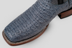 Ranger Caiman Hornback Boots - Denim Blue - Square Toe