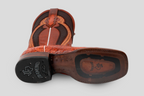 Ranger Caiman Hornback Boots - Brandy - Square Toe