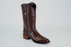 James Full Alligator Boots - Brown - Round Toe (FU220)