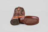 James - Brandy - Square Toe (Alligator Hornback)