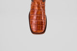 James - Brandy - Square Toe (Alligator Hornback)