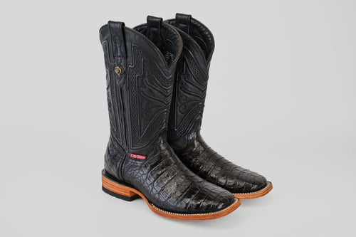 Rhodes Belly - Black- Square Toe