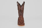 Connor Pirarucu Fish Boots - Matte Brown - Square Toe (PZ60)