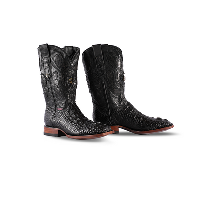 Texas Country Exotic Boot  IJ1000 LAGARTO NUCA Negro  H501