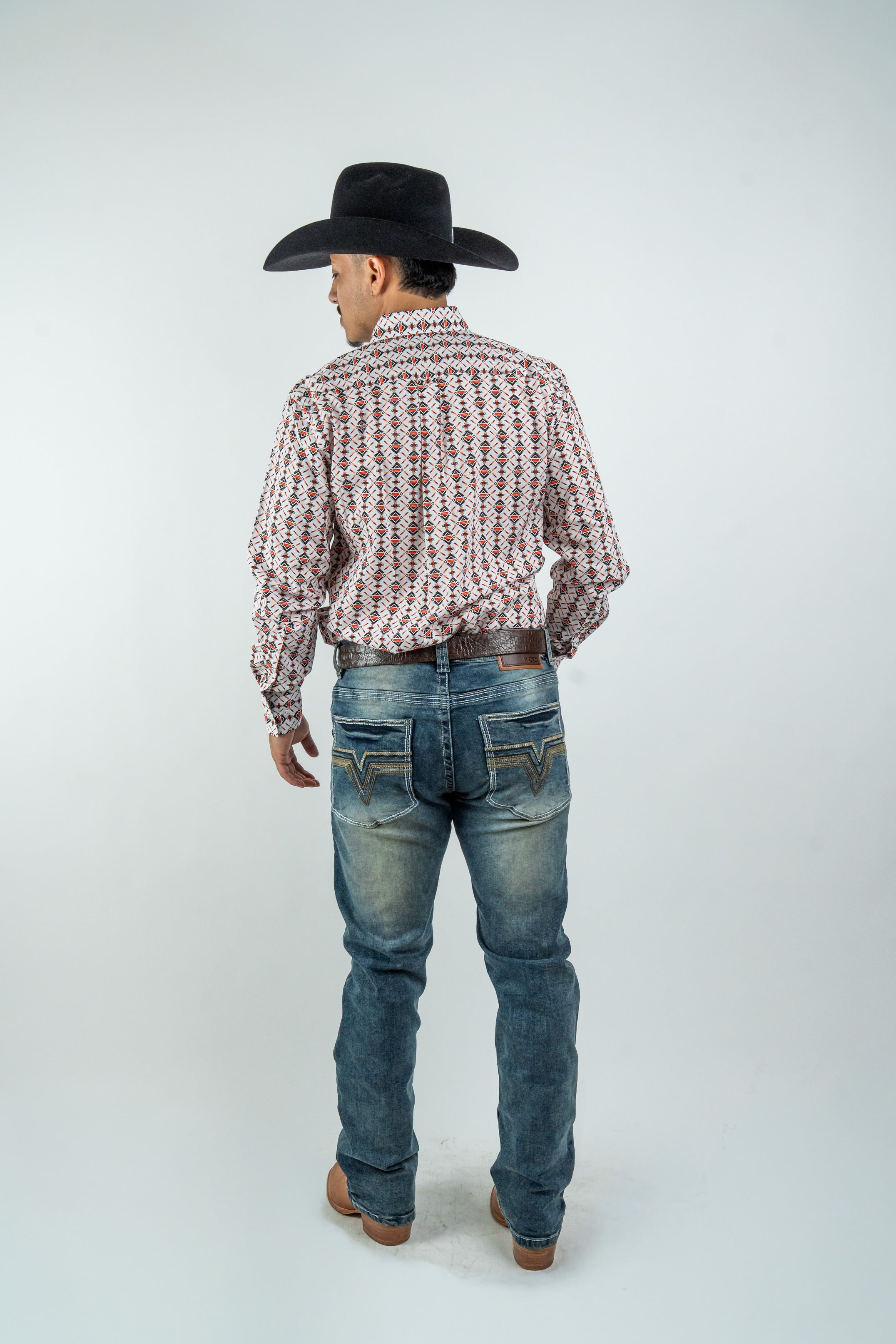 Rough Spur - Men's Dark Blue Boot Cut Denim Jeans (RS-007)