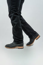 Rough Spur - Men's Boot Cut Black Denim Jeans (RS-008)