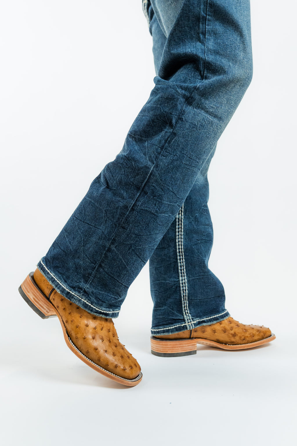Western Blue - Men's Straight Leg Denim Jeans (WJ2379)