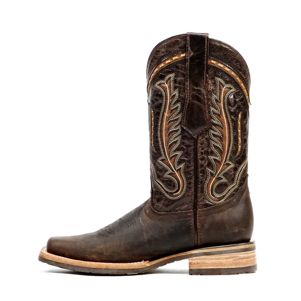 Azkar Tan Cowboy Boots- Slip-Resistant Sole - Rodeo Toe (E28) - Gomez Western Wear