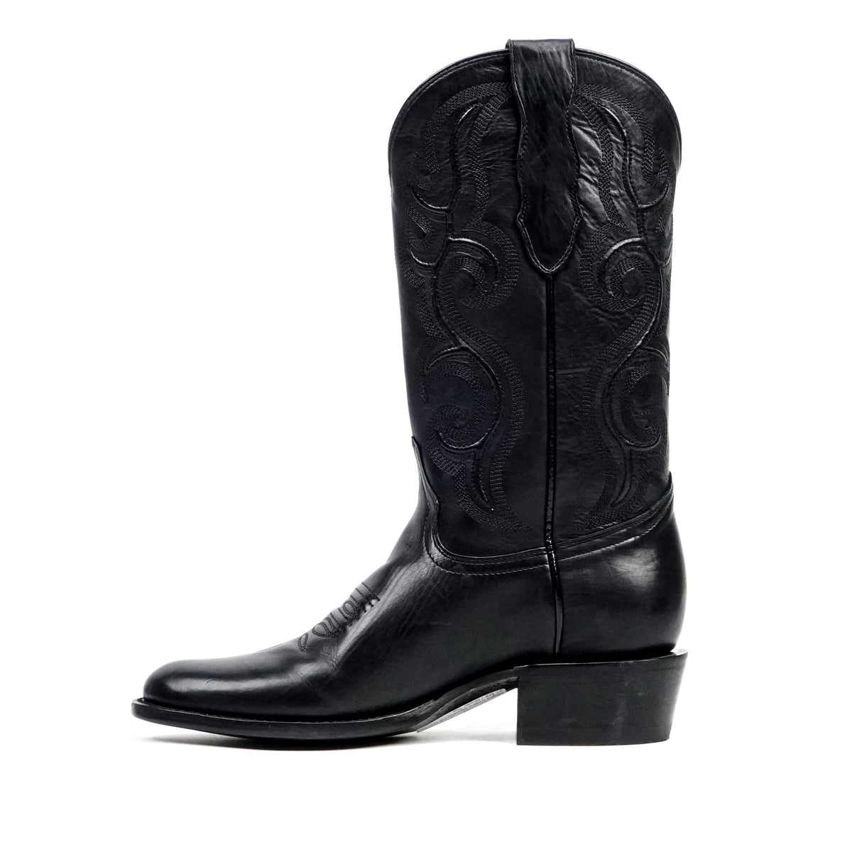 Boney Cowboy Boots - Clayton Black - Roper Toe (TS203) - Gomez Western Wear