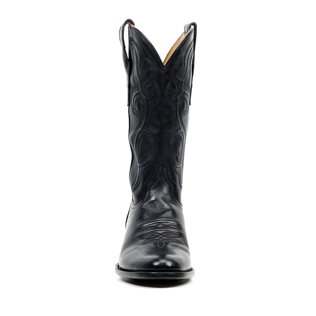 Boney Cowboy Boots - Clayton Black - Roper Toe (TS203) - Gomez Western Wear