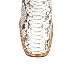 Braxton Python Boots - Natural - Square Toe - Gomez Western Wear