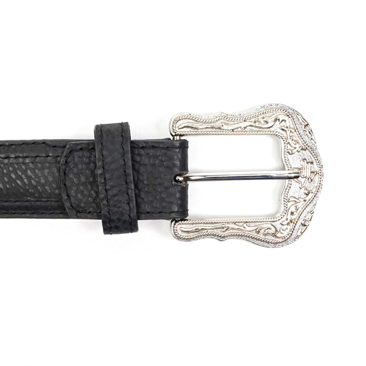 Cheyenne Black Leather Belt (C-V4601) - Gomez Western Wear