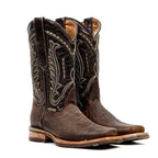 Cheyenne Chocolate Cowboy Boots - Slip-Resistant Sole - Rodeo Toe (E28) - Gomez Western Wear