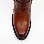 Denali Orange Tall Shaft Boots - Tall Shaft - Round Toe - Gomez Western Wear