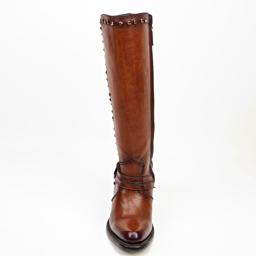 Denali Orange Tall Shaft Boots - Tall Shaft - Round Toe - Gomez Western Wear