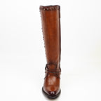 Denali Orange Tall Shaft Boots - Tall Shaft - Round Toe - Gomez Western Wear