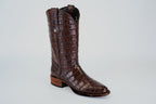 James Full Alligator Boots - Brown - Round Toe (FU220) - Gomez Western Wear