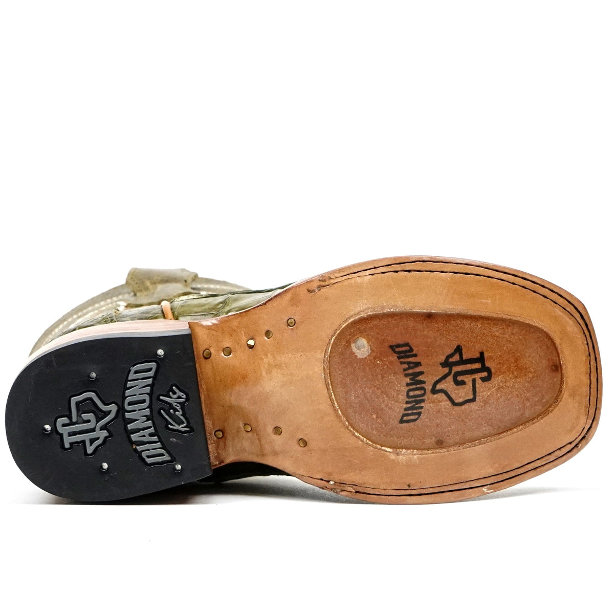 Kids Caiman Belly Agave Boots - Square Toe - Gomez Western Wear