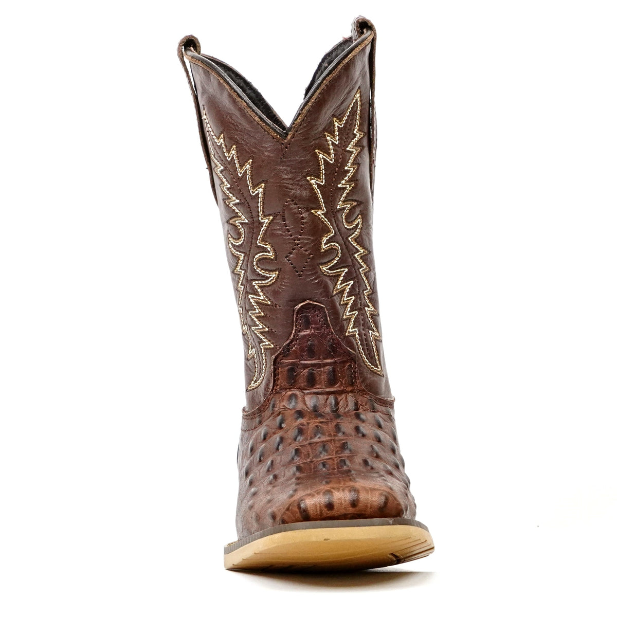Kids Crocodile Choco Boots - Embossed Leather - Square Toe (K10-1) - Gomez Western Wear