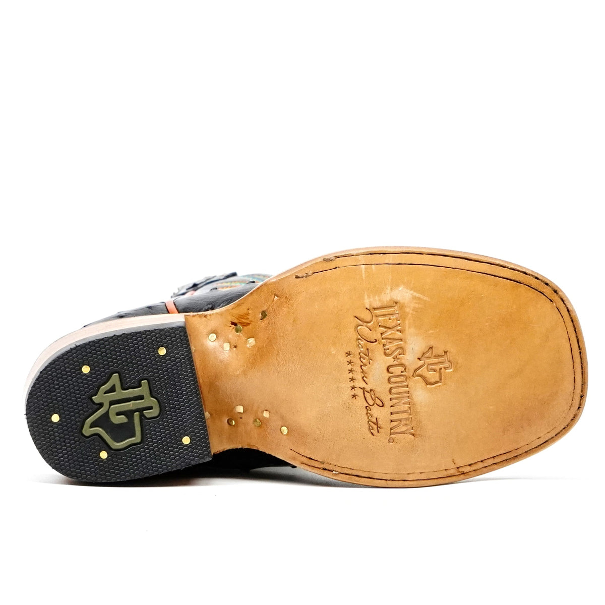 Kids Ostrich Boots - Black - Square Toe - Gomez Western Wear