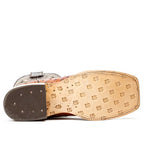 Ostrich Cognac Boots (Youth) - Square Toe (E424) - Gomez Western Wear
