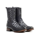 Pirarucu Fish Newspaper Short Boots - Narrow Square Toe - Gomez Western Wear