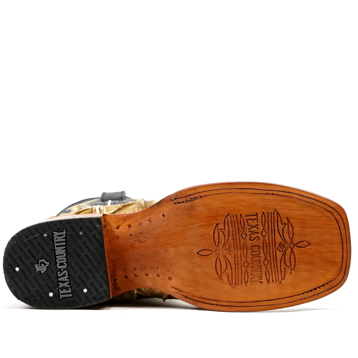 Pirarucu Fish Orix Boots - Embossed Leather - Square Toe (E962) - Gomez Western Wear